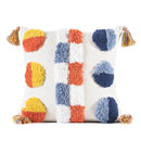 Axyaa Bohemian Chenille Throw Pillowcase with Tufted Tassels