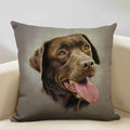 Axyaa Cute Dog Decorative Cushion Cover 45x45cm Linen Sofa Pillowcase Home Bedroom Decor