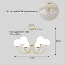 Axyaa Iron and Glass Pendant Lamp - Modern Luxury for Living, Bedroom, Dining Room