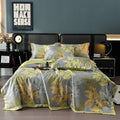 Axyaa Tencel Summer Quilt Set - Cool Silk Single-Piece Printed Quilt