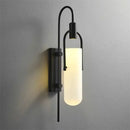 Axyaa Modern Black/Gold Glass Sconce Wall Lamp for Bedside, Living, Dining Room