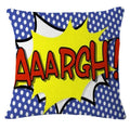 Axyaa Pop Art Cartoon Cushion Cover 45X45CM - Living Room Sofa Chair Decor