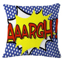 Axyaa Pop Art Cartoon Cushion Cover 45X45CM - Living Room Sofa Chair Decor
