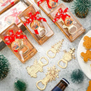 Axyaa 24pcs Christmas Bottle Opener Gift Set: Christmas Tree, Snowman, Snowflake, Car - Xmas Home Decor