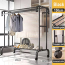 Axyaa Floor-to-Ceiling Clothes Rack: Indoor Drying Hanger & Coat Rack