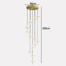 Axyaa Nordic Stair Chandelier Pendant Lights for Living Room and Dining Room