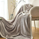 Axyaa Soft Flannel Blanket: All Season Lightweight Coral Fleece Throw for Sofa, Bed