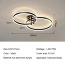 Axyaa Round Ring LED Ceiling Light Modern Minimalism Chandelier for Living Room