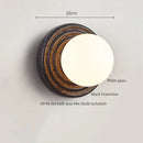 Axyaa Black Travertine LED Wall Lamps - Vintage Indoor Lighting Fixture