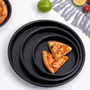 Axyaa Non-Stick Carbon Steel Pizza Pan Deep Dish Tray Set