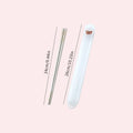 Axyaa 316 Stainless Steel Chopsticks Pair With Box, Anti-Slip Reusable Sushi Stick