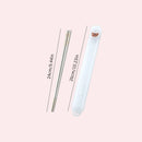 Axyaa 316 Stainless Steel Chopsticks Pair With Box, Anti-Slip Reusable Sushi Stick