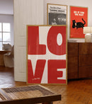 Axyaa Red Love Canvas Prints for Stylish Home Decor