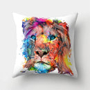Axyaa Lion Tiger Head Pillowcase for Home Decor - Soft and Stylish Animal Cushion Cover