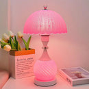 Axyaa Nordic Ceramic Bedside Lamp - Adjustable LED Upright Table Lamp