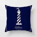 Axyaa Blue Mediterranean Compass Anchor Pillow Cover 45x45cm