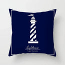 Axyaa Blue Mediterranean Compass Anchor Pillow Cover 45x45cm