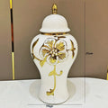 Axyaa Light Luxury Electroplated General Jar Vase - Home Decor Handicraft for Living Room