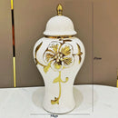 Axyaa Light Luxury Electroplated General Jar Vase - Home Decor Handicraft for Living Room