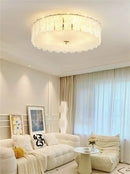 Axyaa Modern Crystal Chandelier Light - Elegant Glass Lamp for Home Living Dining Bedroom