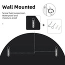 Axyaa Round Wall Accent Mirror 60/80cm for Entrance Hallway Bathroom