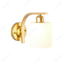 Axyaa Glass Lampshade Wall Lamp: Creative European Style LED Fixture for Bedroom, Living Room