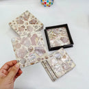 Axya Shell Coaster & Placemat Set - Home Kitchen Luxury Essentials