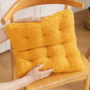 Axyaa Green Lambs Wool Floor Chair Pad - Comfortable, Cozy, and Stylish