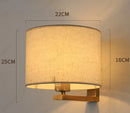Axyaa LED Circular Fabric Wall Lamp Ambient Lighting Fixture
