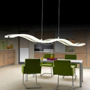 Axyaa LED Wave Chandelier: Industrial Retro Nordic Design for Kitchen, Dining room, Office