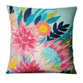 Axyaa Watercolor Flowers Painting Print Pillowcase 45x45cm Home Decor Pillows