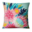 Axyaa Watercolor Flowers Painting Print Pillowcase 45x45cm Home Decor Pillows