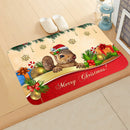 Axyaa Christmas Animal Print Door Mat - Non-Slip Home Decoration