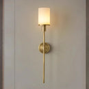 Axyaa Alabaster Marble LED Wall Lamp, All Copper Fixture for Living Room, Bedroom & Study
