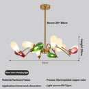 Axyaa Glass Teardrop Chandelier Modern Artistic Designer Pendant Light