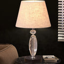 Black Crystal Table Lamp, Bedroom Bedside Lamp by Axyaa