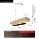 Axyaa Japanese Style Fabric Chandelier: Rustic Wabi Sabi Lighting for Home Decor