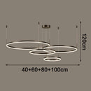 Axyaa LED Chandelier Pendant Light for Modern Dine Room, Indoor Living Room Ceiling Lamp