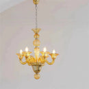 Axyaa Modern Crystal Chandelier Classic Arm Hanging Lamp for Living Room
