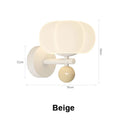 Axyaa Nordic Pumpkin Wall Sconce Light: Modern Soft Style Bedroom Decor Luxe