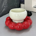 Axyaa Nordic Style Ceramic Coffee Cups & Saucers Set - Exquisite Tea Tableware