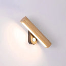 Axyaa Modern Adjustable Wood LED Wall Lamp with Switch - Indoor Wall Sconces for Living Room