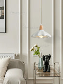 Axyaa French Cream Pendant Lights for Bedroom and Bar Decor - Minimalist Style