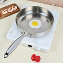 Axyaa Titanium Stainless Steel Non-stick Wok 28cm Frying Pan Skillet Gas Stove Induction Cooker