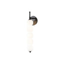 Axyaa Glass Bedside LED Wall Lamp Copper Gold Black Parlor Shop Hotel Light Fixtures