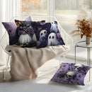 Axyaa Halloween Skull & Ghost Pillow Covers for Sofa Bedroom Car