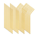Axyaa Stainless Steel Rainbow Drinking Straws Set - 40 Pcs Cocktail Bar Drinkware