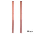 Axyaa Stainless Steel Metal Chopsticks Set - Reusable Non-Slip Dishwasher Safe Sushi Tools