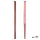 Axyaa Stainless Steel Metal Chopsticks Set - Reusable Non-Slip Dishwasher Safe Sushi Tools