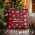 Axyaa Christmas Patterned Pillow Cover for Sofa, Bedroom, Car - Rectangular Back Cushion